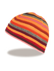 Cheery little hat in bright winter colours for a witty accessory update
