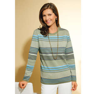 Unbranded Striped Tunic-Style Sweater