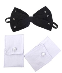 Flashing Bowtie with cuffs for when a plain bowtie just won`t draw enough attention to you and your 
