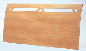 Stuart Jones- Crest- 4FT 6" Oak Veneer Headboard