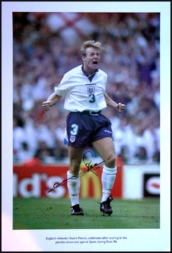 Unbranded Stuart Pearce signed Euro 96 limited edition print