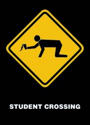 Student Crossing Keyring