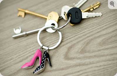 Stylish Stilettos Keyring  A chic keyring that will make a fashionable addition to any set of keys! 