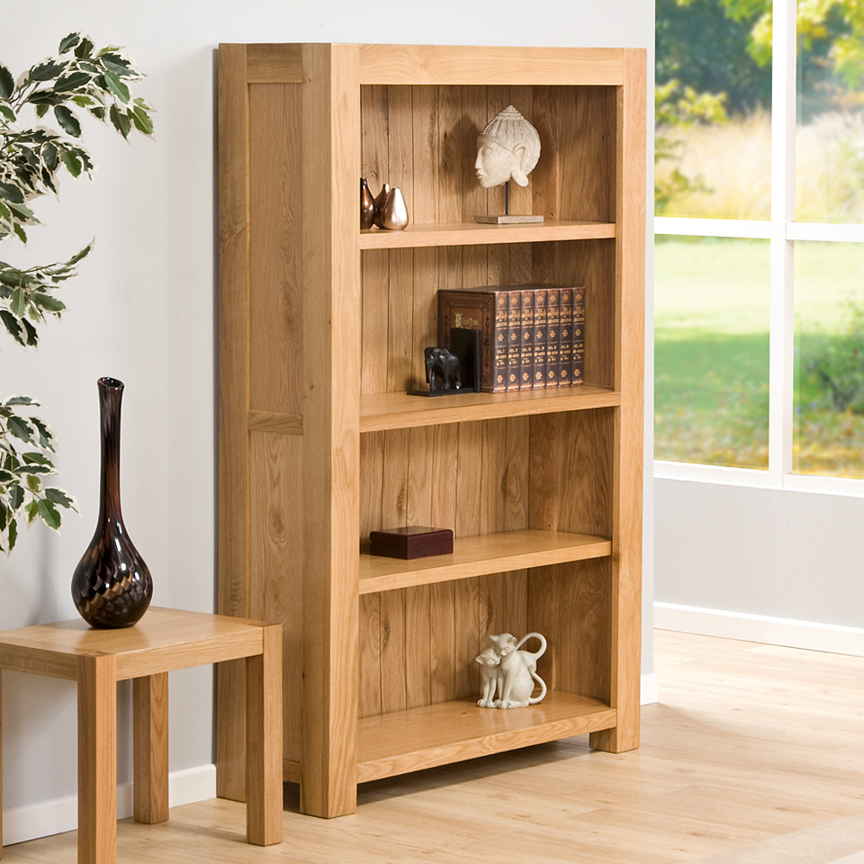 Unbranded Suffolk4 Shelf Oak Bookcase