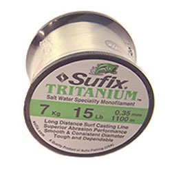 Sufix Tritanium is a very popular sea fishing line. The Plus version is an advanced anti-abrasion fo