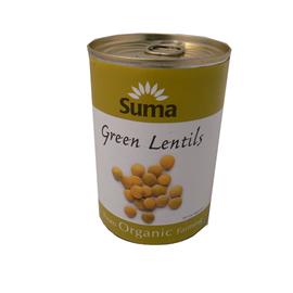 Unbranded Suma Organic Green Lentils - (can) 400g