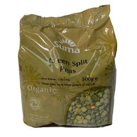 Unbranded Suma Organic Green Split Peas - (dried) 500g