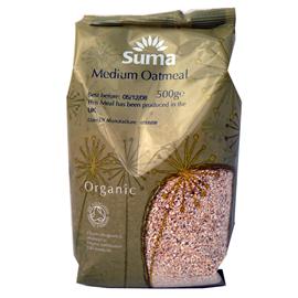 Unbranded Suma Organic Medium Oatmeal - 500g