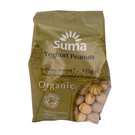 Unbranded Suma Organic Peanuts - Yoghurt Coated - 125g