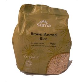 Unbranded Suma Organic Rice - organic brown basmati - 1kg