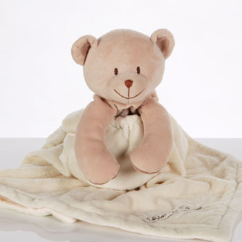 A blanket and teddy bear all in one, the delightful Blankie Bear has a personality all of his own. I