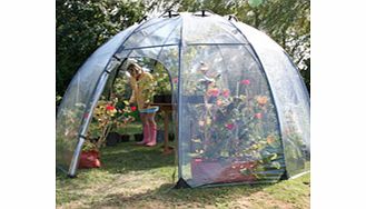 Create your own exciting planatarium in a bubble! This stylish dome-shaped plant house can be used as a seasonal greenhouse or conservatory. The curved shape means that the surface stays at 90 to the direction of the sun all day long  achieving minim