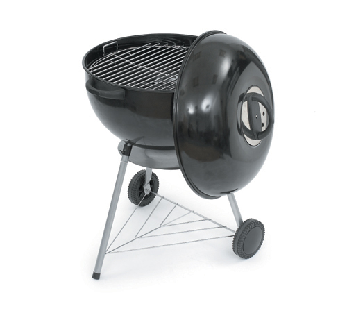 This handy barbecue is easily movable due to the integrated wheels and the item is finished in high 