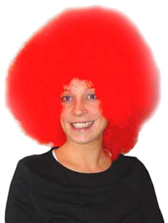 Unbranded Super Quality Red Afro Wig