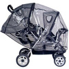 The Supercover Universal Duo Travel System Rain Cover will fit most tandem puschairs. The pushchairs