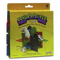 Build N Bites are the colorful, constructible wood chew toys for hamsters, gerbils, pet mice, and pe