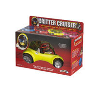 The exciting Pet Powered Exercise Car for Critters. The Critter Cruiser is fully equipped with a 4-w
