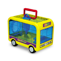 Travel smart with the CritterTrail Off To School home and carrier! This multipurpose bus includes re