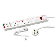 This Masterplug extension lead including telecoms lead can be used to connect up to 4 appliances 2m 