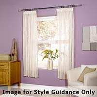 Susan Tab Top Voile Curtains Plum 145 x 183cm