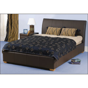 Sweet Dreams, The Keira, 4ft 6 Leather Bedstead A classy choice for ingenuous good looks, low and