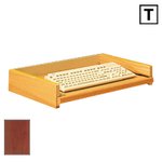 (T) Scandinavian Real Wood Veneer Optional Keyboard Extension For Corner Desk (NT247)-Mahogany