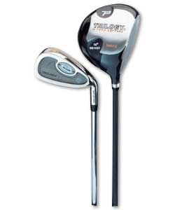 Comprises 1-340 cc oversize driver, 3 and 5 woods
