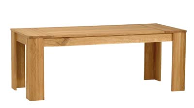 SOLID OAK DINING TABLE 6FT 8IN x 3FT FROM THE CONNOISSEUR RANGE