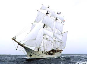 Unbranded Tall ship sailing day
