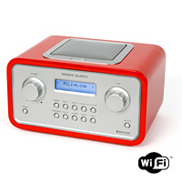 Unbranded Tangent Quattro WiFi Alarm Radio (High Gloss Red)