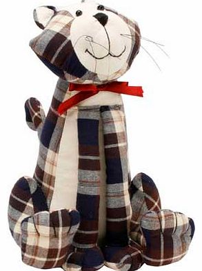 Add this stylish Tartan Cat Door Stop to your home furnishing accessories collection. Cotton. EAN: 5017224408029. (Barcode EAN=5017224408029)