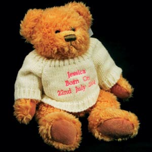 This very cute traditional looking tatty teddy bear is a wonderful unique tailor made personalised g