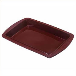 Remarkable baking tray which uses modern technology to a remarkable degree.Flexible bakeware made fr