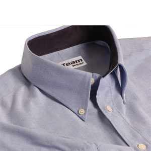 Unbranded Teamwear Oxford blouse s/slv - Light blue