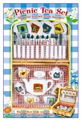 Teddy Bear Picnic Porcelain Tea Set & Hamper
