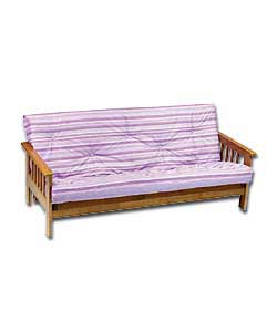 Tennessee Natural Futon/Lilac Deck Stripe Mattress
