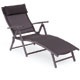 A great sun lounger made from steel and textilene with pillow.
