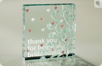 Unbranded Thank You Bridesmaid Paperweight