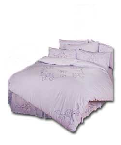The Cutwork Collection Double Valance - Lilac.