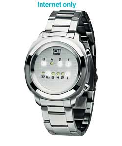 Unbranded The One Zerone Gents Stainless Steel Binary Watch