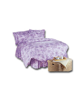 The Script Collection King Size Valance - Lilac.