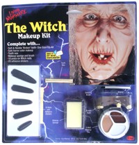 Make yourself look like an old crone with this witch make up kit. It can also be used to make up as