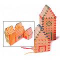 Threading Building Educational Wooden Toy