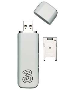Unbranded Three E160G Mobile Broadband USB Stick - White