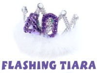 Unbranded Tiara: Flashing 40th Birthday