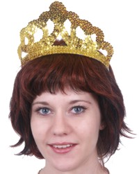 Get crowned as the Beauty Queen with this sparkly tiara in gold or silver. Wearing this will let