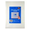 Pack of 25 multi use A4 report files,open on two sides with notched cut out.Clear only