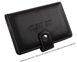 Perfect for the miser who is desparate to hang onto their cash -the Tight Git wallet is sewn shut! B
