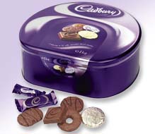 Terrific assortment of biscuits, all generously covered in Cadbury milk chocolate.Selection includes