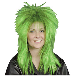 Tina wig, green/black